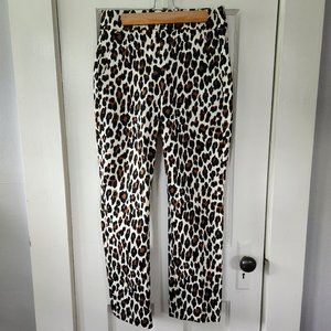 J CREW Remi Pant in Leopard Print - Size 0P